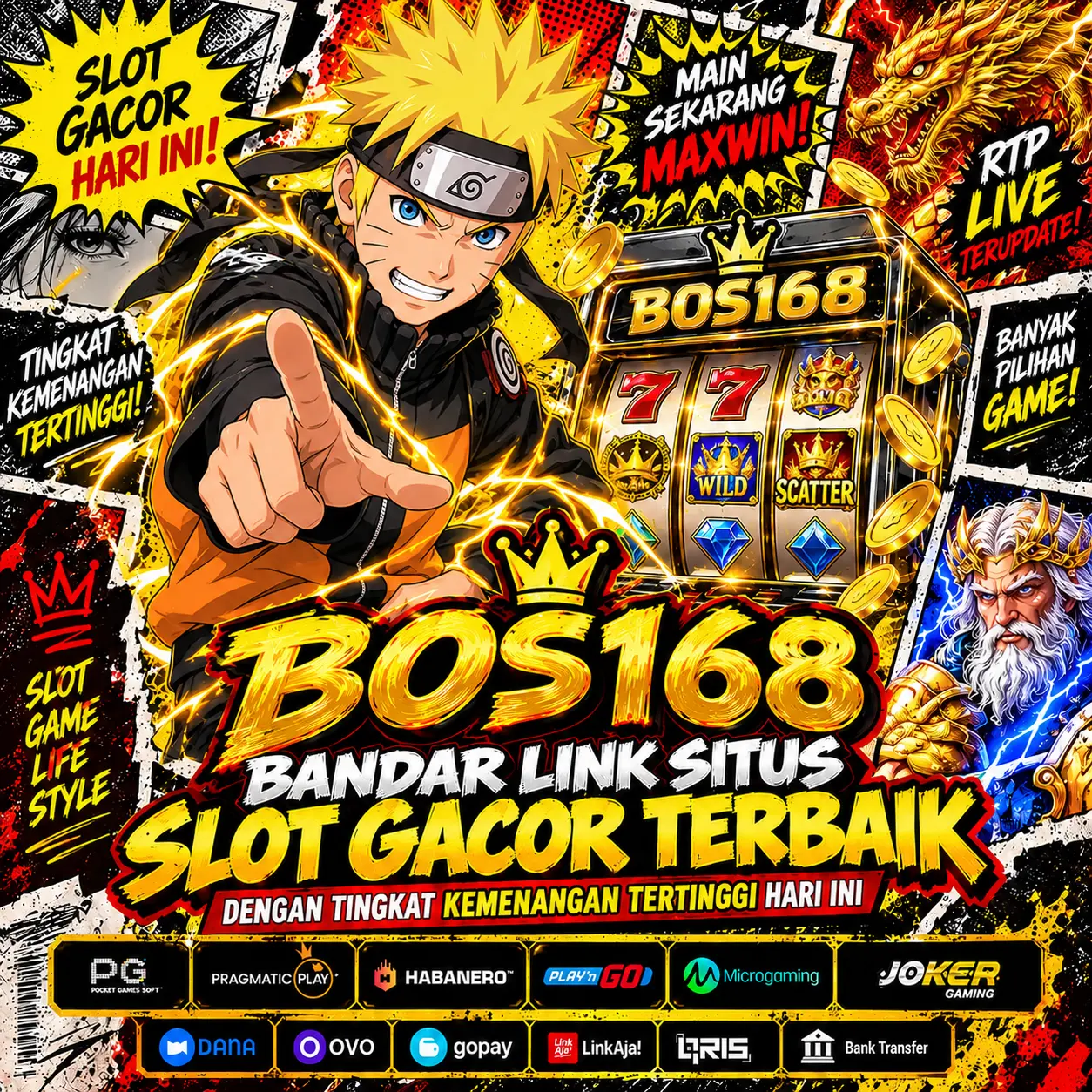 Bos168 - Link Alternatif Slot777 Gacor Transaksi Kilat Via Dana Tanpa Potongan